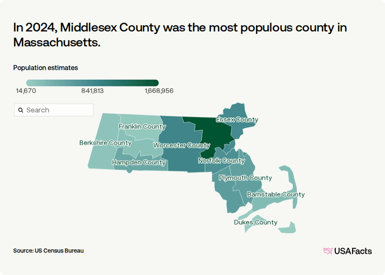 Three Rivers Ma Population How many people live in Massachusetts? | USAFacts